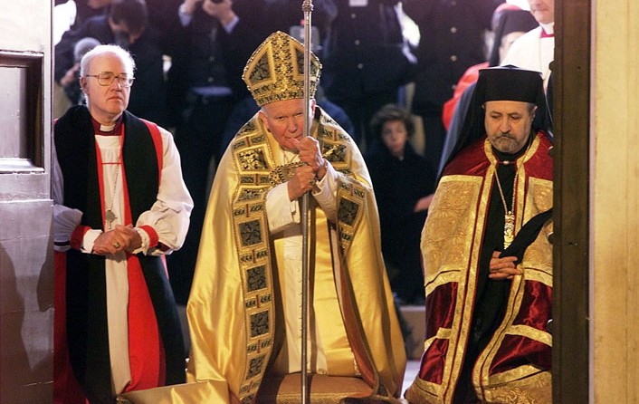 João Paulo II Arcebispo anglicano Patriarca ortodoxo